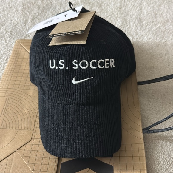USMNT Nike Corduroy Club Flex Hat - Black - Picture 4 of 7